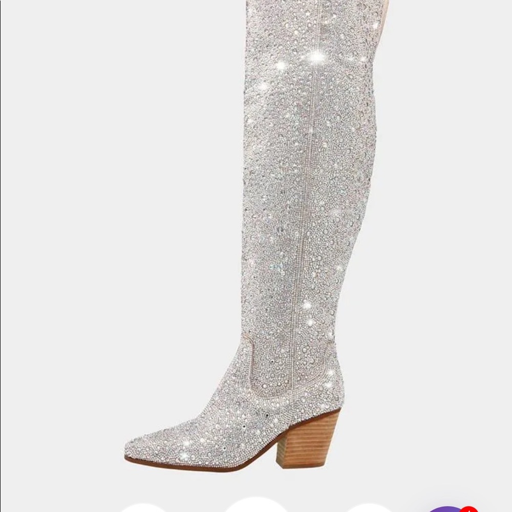 Renaissance Rhinestone boots - Picture 3 of 3